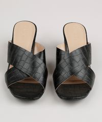 Tamanco-Feminino-Oneself-Croco-Salto-Medio-Quadrado-Preto-9805968-Preto_4