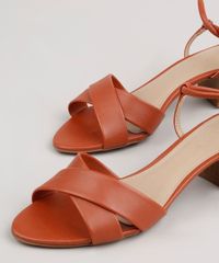 Sandalia-Feminina-Oneself-Salto-Medio-com-Amarracao-Marrom-9812193-Marrom_2