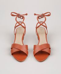 Sandalia-Feminina-Oneself-Salto-Medio-com-Amarracao-Marrom-9812193-Marrom_4