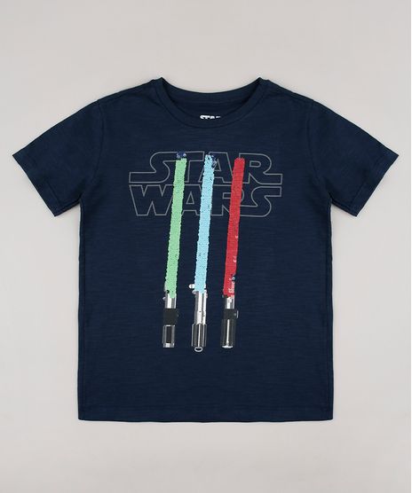 Camiseta-Infantil-Star-Wars-com-Paete-Dupla-Face-Manga-Curta-Azul-Marinho-9690926-Azul_Marinho_1