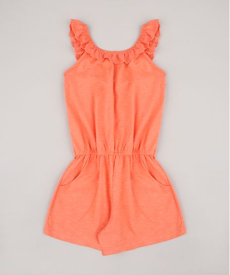 Macaquinho-Infantil-com-Laise-Sem-Manga-Coral-9676216-Coral_1