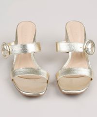 Tamanco-Feminino-Oneself-Salto-Medio-com-Fivela--Dourado-9808982-Dourado_4