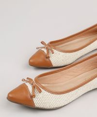 Sapatilha-Feminina-Via-Uno-Bico-Fino-Tresse-em-Verniz-com-Laco-Bege-9815605-Bege_2
