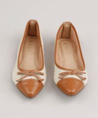 Sapatilha-Feminina-Via-Uno-Bico-Fino-Tresse-em-Verniz-com-Laco-Bege-9815605-Bege_4