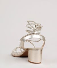 Sandalia-Feminina-Oneself-Salto-Quadrado-Metalizada-com-Tiras-e-Amarracao-Dourada-9805962-Dourado_3