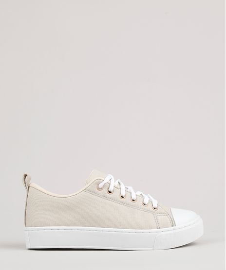 Tenis-Feminino-Oneself-Flatform--Bege-9796263-Bege_1