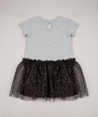 Vestido-Infantil-Halloween-Gatinho-com-Tule-Sem-Manga-Cinza-Mescla-9708692-Cinza_Mescla_2