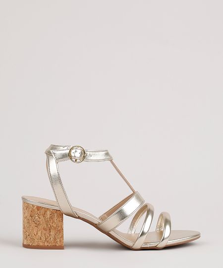 Sandalia-Feminina-Oneself-Salto-Medio-com-Tiras-Dourada-9805963-Dourado_1