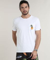 Camiseta-Masculina-com-Bolso--Sunset--Manga-Curta-Gola-Careca--Branca-9766768-Branco_1