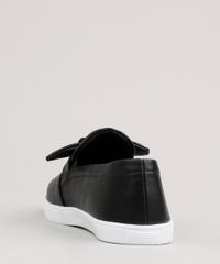 Tenis-Slip-On-Feminino-Via-Uno-com-Laco-Preto-9814908-Preto_3