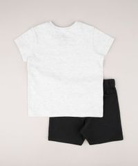Conjunto-Infantil-Batman-e-Super-Homem-de-Camiseta-Manga-Curta-Cinza-Mescla-Claro---Bermuda-em-Moletom-Preta-9752864-Preto_2