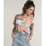 Blusa-Feminina-Estampada-Ilha-Manga-Curta-Decote-Redondo-Laranja-Claro-9715813-Laranja_Claro_1