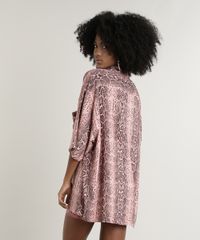 Camisa-Feminina-Ampla-Estampada-Animal-Print-Cobra-com-Bolso-Manga-Curta-Rosa-9703826-Rosa_2