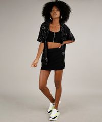 Saia-Feminina-Curta-Canelada-Preta-9704597-Preto_3 Saia-Feminina-Curta-Canelada-Preta-9704597-Preto_3