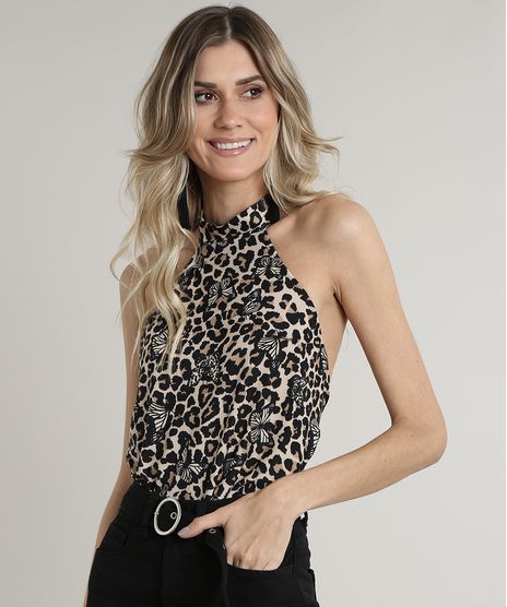 Body-Feminino-Bluse-Frente-Unica-Estampado-Animal-Print-Onca-com-Borboletas-Bege-9710027-Bege_1