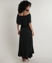 Vestido-Feminino-Midi-Mullet-Ciganinha-com-Babado-Manga-Curta-Preto-9718064-Preto_2