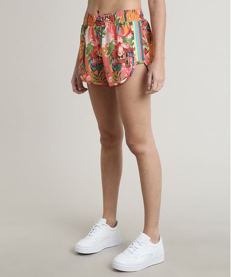 Short-Feminino-Esportivo-Ace-Running-Estampado-Bahia-Coral-9769809-Coral_1