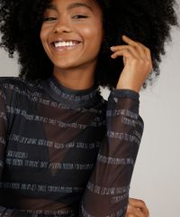 Blusa-Feminina-em-Tule-Estampada-Expressoes-de-Funk-Gola-Alta-Manga-Longa-Preto-9696182-Preto_4