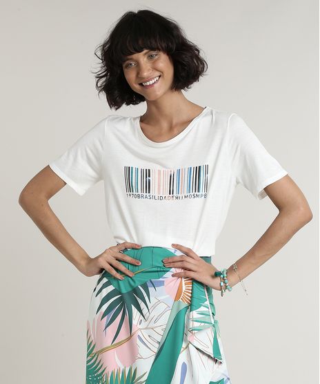 Blusa-Feminina-Codigo-de-Barras--Brasilidade--Manga-Curta-Decote-Redondo-Off-White-9720026-Off_White_1