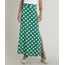Saia-Feminina-Longa-Estampada-de-Poa-com-Fendas--Verde-9643841-Verde_1