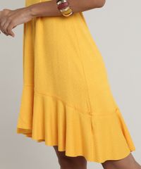 Vestido-Feminino-Curto-com-Argola-e-Babado-Alca-Fina-Mostarda-9694167-Mostarda_4