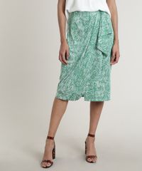 Saia-Feminina-Midi-Transpassada-Estampada-de-Folhagem-com-Babado-Verde-9692350-Verde_1