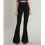 Calca-Feminina-Flare-Canelada-com-Lace-Up-Preta-9722932-Preto_1