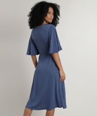 Vestido-Feminino-Midi-com-No-Manga-Curta-Azul-9718066-Azul_2
