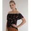 Blusa-Ombro-a-Ombro-Estampada-de-Borboletas-Verde-Escuro-8537146-Verde_Escuro_1