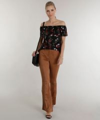 Blusa-Ombro-a-Ombro-Estampada-de-Borboletas-Verde-Escuro-8537146-Verde_Escuro_3