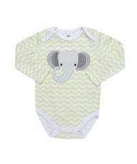 Body-Estampado-Elefante-em-Algodao---Sustentavel-Amarelo-Claro-8461082-Amarelo_Claro_1