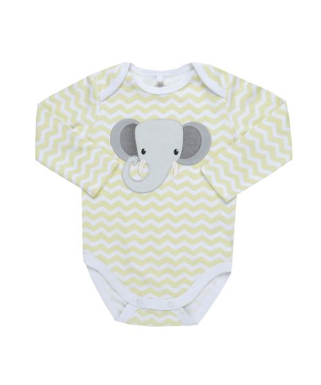 Body-Estampado-Elefante-em-Algodao---Sustentavel-Amarelo-Claro-8461082-Amarelo_Claro_1