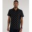Polo-em-Piquet-Estampada-de-Triangulos-Preta-8557203-Preto_1