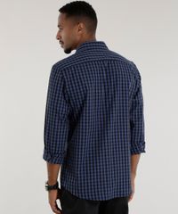 Camisa-Slim-Estampada-Xadrez-Azul-Marinho-8443146-Azul_Marinho_2