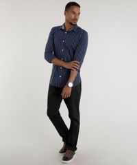 Camisa-Slim-Estampada-Xadrez-Azul-Marinho-8443146-Azul_Marinho_3