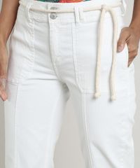 Calca-de-Sarja-Feminina-Cropped-Barra-Desfiada-com-Recortes-e-Cinto--Off-White-9753908-Off_White_4
