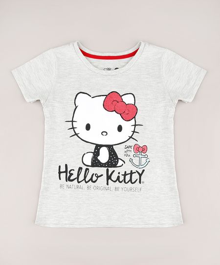 Blusa-Infantil-Hello-Kitty-Manga-Curta-Cinza-Mescla-Claro-9680218-Cinza_Mescla_Claro_1