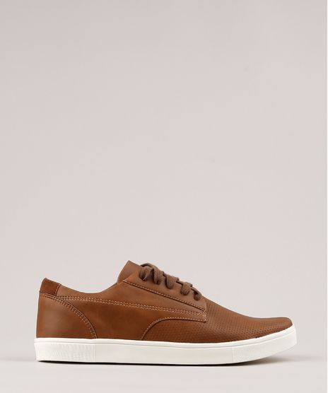 Tenis-Masculino-Oneself-com-Micro-Furos-Caramelo-9685916-Caramelo_1