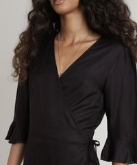 Vestido-Feminino-Curto-Envelope-Manga-3-4-Preto-9645433-Preto_4 Vestido-Feminino-Curto-Envelope-Manga-3-4-Preto-9645433-Preto_4