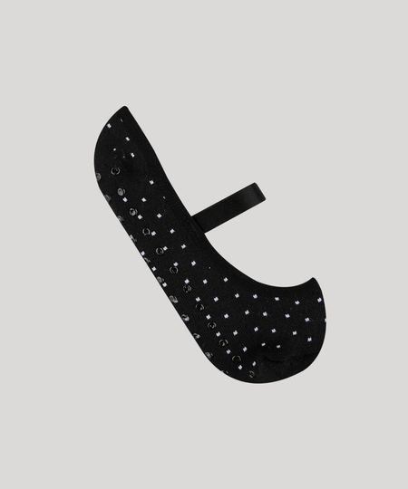 Meia-Sapatilha-Feminina-Estampada-de-Poa-Preto-9743085-Preto_1