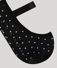 Meia-Sapatilha-Feminina-Estampada-de-Poa-Preto-9743085-Preto_2