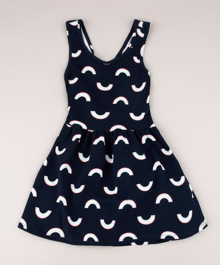 Vestido-Infantil-Estampado-de-Arco-Iris-com-Vazado-Alcas-Cruzadas-Azul-Marinho-9705316-Azul_Marinho_1