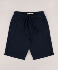 Bermuda-de-Sarja-Infantil-com-Cordao-e-Bolsos-Azul-Marinho-9690566-Azul_Marinho_1