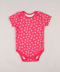 Body-Infantil-Estampado-Floral-Manga-Curta-Rosa-Escuro-9602180-Rosa_Escuro_1