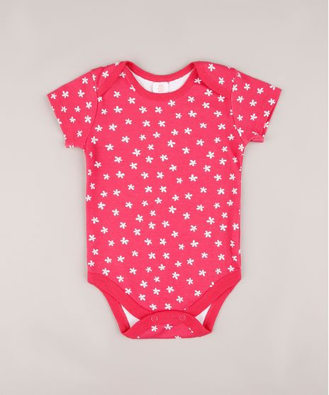 Body-Infantil-Estampado-Floral-Manga-Curta-Rosa-Escuro-9602180-Rosa_Escuro_1