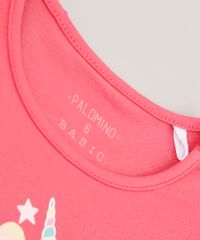 Blusa-Infantil--Unicorns--com-Glitter-Manga-Curta-Coral-9756256-Coral_5