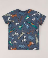 Camiseta-Infantil-Estampada-de-Bichos-com-Bolso-Manga-Curta-Azul-9765965-Azul_2
