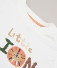 Conjunto-Infantil-de-Camiseta--Little-Lion--Manga-Curta-Off-White---Bermuda-Listrada-Chumbo-9574529-Chumbo_5