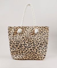 Bolsa-Feminina-Shopper-Grande-Estampada-Animal-Print-Onca-com-Palha-Bege-9602425-Bege_1