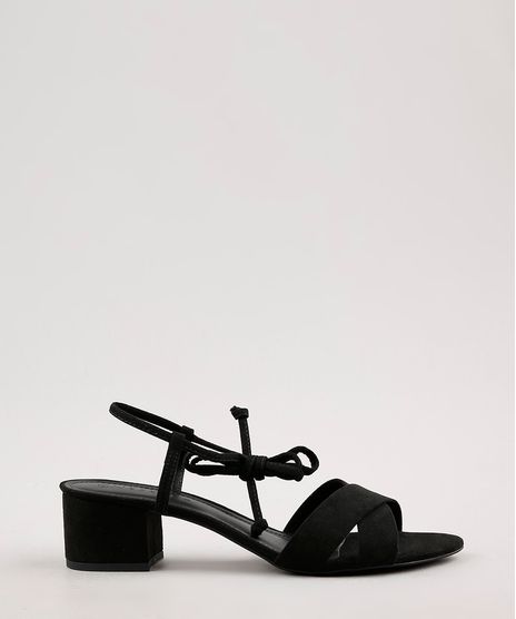Sandalia-Feminina-Oneself-Salto-Grosso-Baixo-com-Amarracao--Preta-9791304-Preto_1